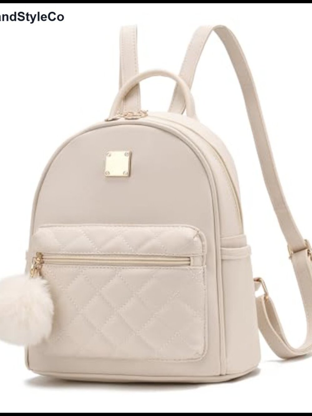 Mini Faux Leather Backpack Purse Small Fashion Backpack Adjustable Straps